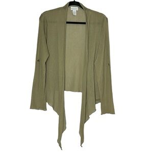 Soft Surroundings Drape Front Light Weight Cardigan Size M